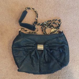 Deux lux dark teal bow bag!